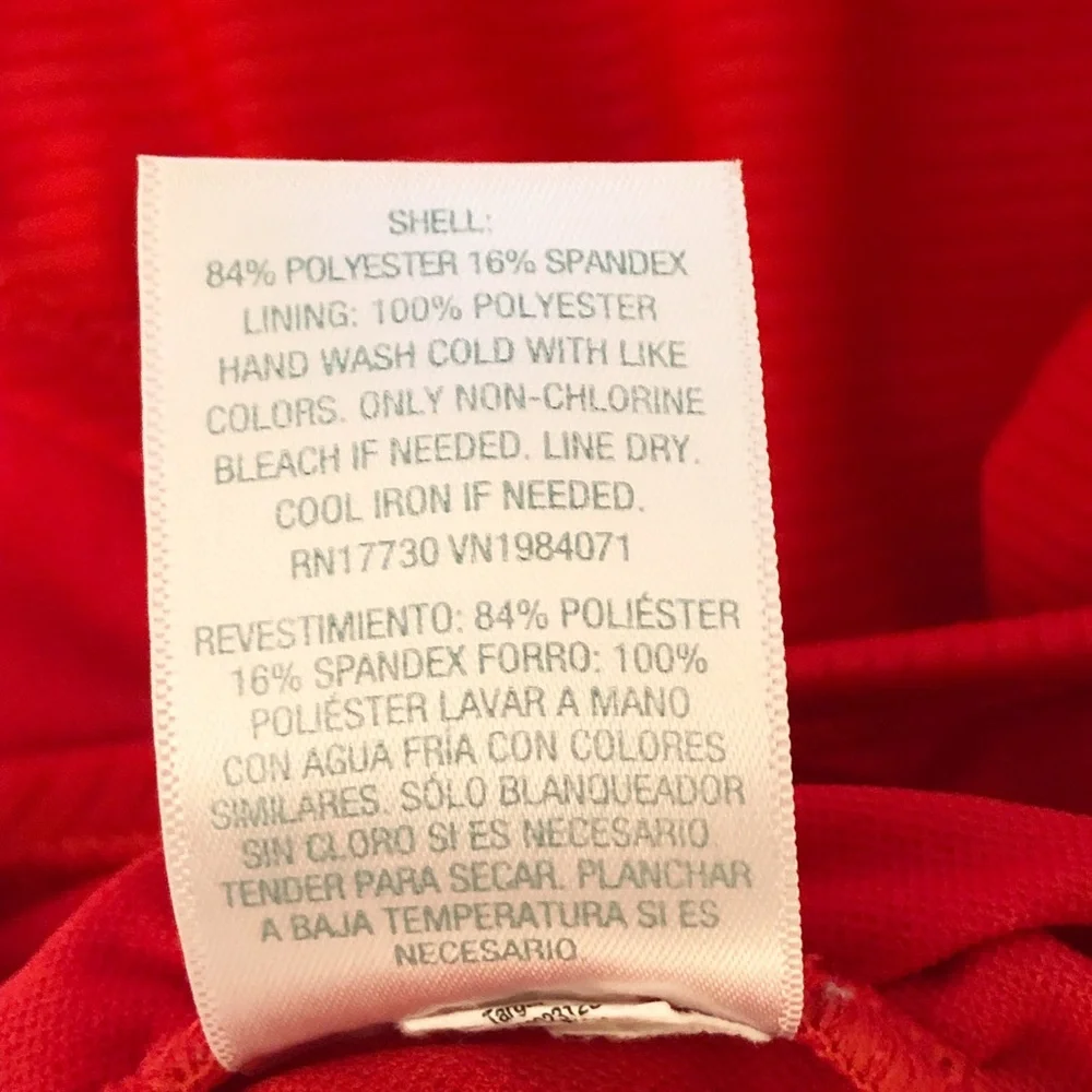Kona Sol Red Cutout 1 Piece Ribbed Swimsuit - Picture 6 of 11